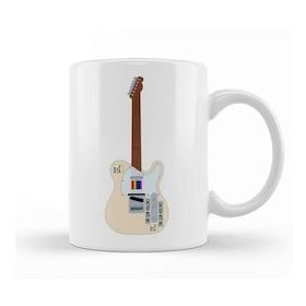 Humuts Harry Styles Guitar 06 Beyaz Porselen Kupa Bardak