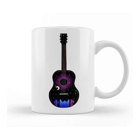 Humuts Harry Styles Guitar 07 Beyaz Porselen Kupa Bardak