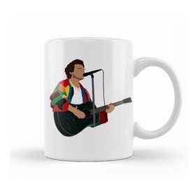 Humuts Harry Styles Guitar 08 Beyaz Porselen Kupa Bardak
