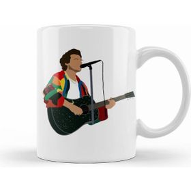 Humuts Harry Styles Guitar 08 Beyaz Porselen Kupa Bardak