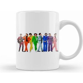 Humuts Harry Styles Rainbow Beyaz Porselen Kupa Bardak