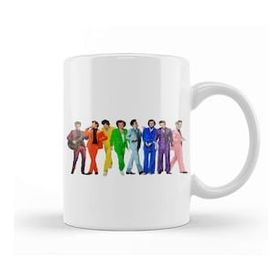 Humuts Harry Styles Rainbow Beyaz Porselen Kupa Bardak