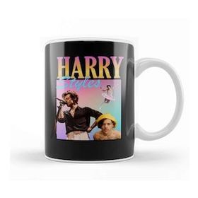 Humuts Harry Styles Retro Tee Beyaz Porselen Kupa Bardak