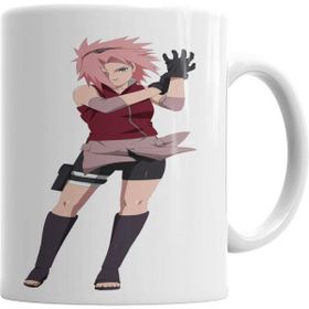 Humuts Haruno Sakura Beyaz Porselen Kupa Bardak