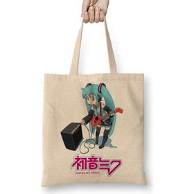 Humuts Hatsune Miku One Piece Anime Naruto Death Note Hellsing Bez Uzun Saplı Açık Bej Rengi Çanta