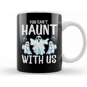 Humuts Haunted Mansion You Cant Haunt With Us Funny Ghosts Halloween Pun Kupa Bardak