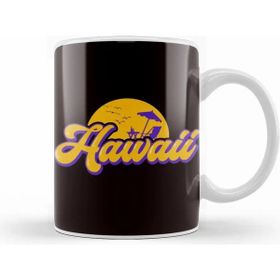 Humuts Hawaii Vacation Beach Ocean Island Aloha Hawaiian Summer Beyaz Porselen Kupa Bardak