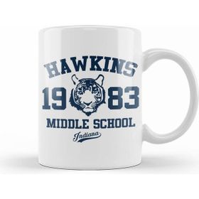 Humuts Hawkins Middle School Stranger Things Beyaz Porselen Kupa Bardak