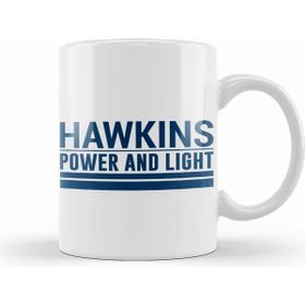 Humuts Hawkins Power and Light Stranger Things Beyaz Porselen Kupa Bardak