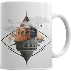 Humuts Hayaligalata Beyaz Porselen Kupa Bardak