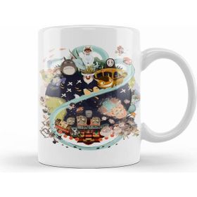 Humuts Hayao Miyazaki Beyaz Porselen Kupa Bardak