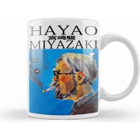 Humuts Hayao Miyazaki Thinking Face Beyaz Porselen Kupa Bardak