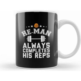Humuts He Man Always Completes His Reps Masters of the Universe Beyaz Porselen Kupa Bardak