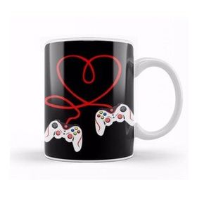 Humuts Heart Game Controllers Video Gamers Gaming Valentines Day Beyaz Kupa