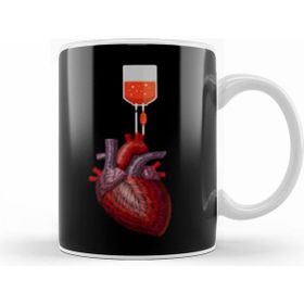 Humuts Heart Love Beyaz Kupa