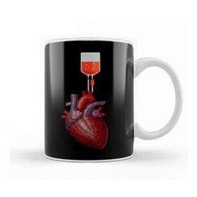 Humuts Heart Love Beyaz Kupa