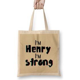 Humuts Henry Name Custom Design Gift Baby-Gift For Him Bez Çanta