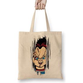 Humuts Here's Chucky Uzun Saplı Açık Bej Bez Çanta