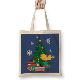 Humuts Hey Arnold Around The Christmas Tree Uzun Saplı Bez Çanta