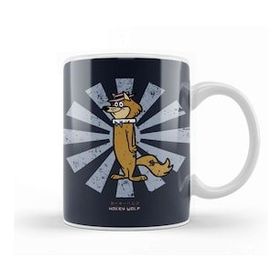 Humuts Hokey Wolf Retro Japanese Kupa Bardak