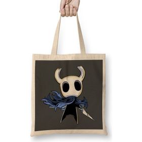 Humuts Hollow Knight 01 Uzun Saplı Açık Bej Bez Çanta