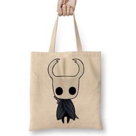 Humuts Hollow Knight Uzun Saplı Açık Bej Bez Çanta