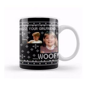 Humuts Home Alone Buzz Your Girlfriend Wood Christmas Kupa Bardak