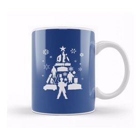 Humuts Home Alone Christmas Tree Silhouette Kupa Bardak