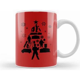 Humuts Home Alone Christmas Tree Silhouette Kupa Bardak