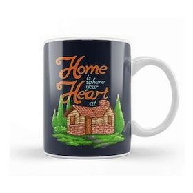 Humuts Home Is Where Your Heart At Pixel Art Kupa Bardak