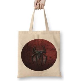 Humuts Homem Aranha Uzun Saplı Açık Bej Bez Çanta