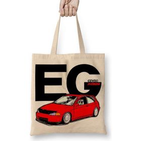 Humuts Honda Civic EG Uzun Saplı Açık Bej Bez Çanta