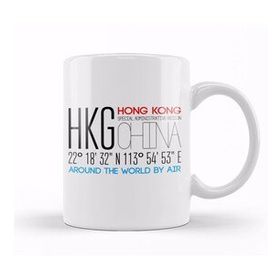 Humuts Hong Kong Sar China Text Art Kupa Bardak
