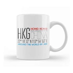 Humuts Hong Kong Sar China Text Art Kupa Bardak