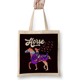 Humuts Horse Girl Nature Forest Horses Riding Horseshoe Dressage Bez Çanta