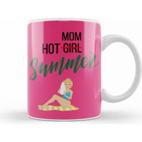Humuts Hot Not Girl Mom Summer Kupa Bardak