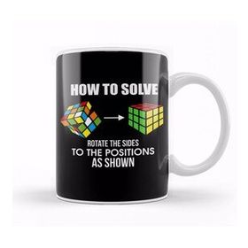Humuts How To Solve Puzzle Cube Funny Cubing Kupa Bardak