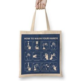 Humuts How To Wash Your Hands Uzun Saplı Bez Çanta