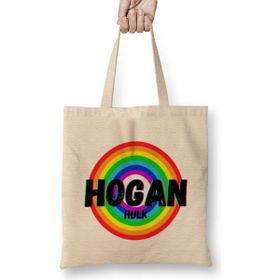 Humuts Hulk Hogan - Vintage Retro Rainbow Style Warriors Design Wrestlers-Gift Bez Kadın Günlük Çanta
