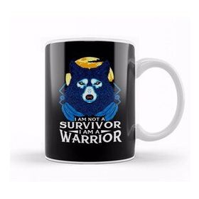 Humuts I Am Not A Survivor I Am A Warrior Fierce Wolf Kupa Bardak