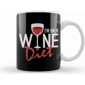 Humuts I am on a Wine Diet Cute Funny Wino Drinking Pun Kupa
