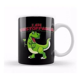 Humuts I Am Unstoppable Trex Funny Short Dinosaur Arms Kupa Bardak