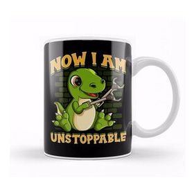 Humuts I Am Unstoppable Trex Funny Short Dinosaur Arms Kupa Bardak