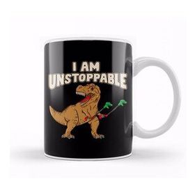 Humuts I Am Unstoppable Trex Funny Short Dinosaur Arms Kupa Bardak