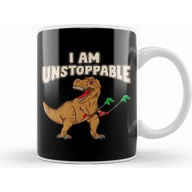 Humuts I Am Unstoppable Trex Funny Short Dinosaur Arms Kupa Bardak