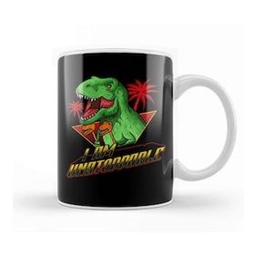 Humuts I Am Unstoppable Trex Funny Short Dinosaur Joke Kupa Bardak