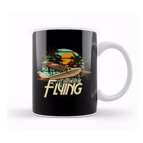 Humuts I D Rather Be Flying Airplane Pilot Aviation Kupa Bardak
