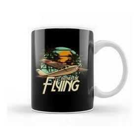 Humuts I D Rather Be Flying Airplane Pilot Aviation Kupa Bardak