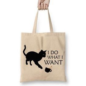 Humuts I Do What I Want Ne Istersem Onu Yaparım Kedi Bez Çanta