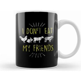 Humuts I Don T Eat My Friends Vegan Cute Distressed Kupa Bardak